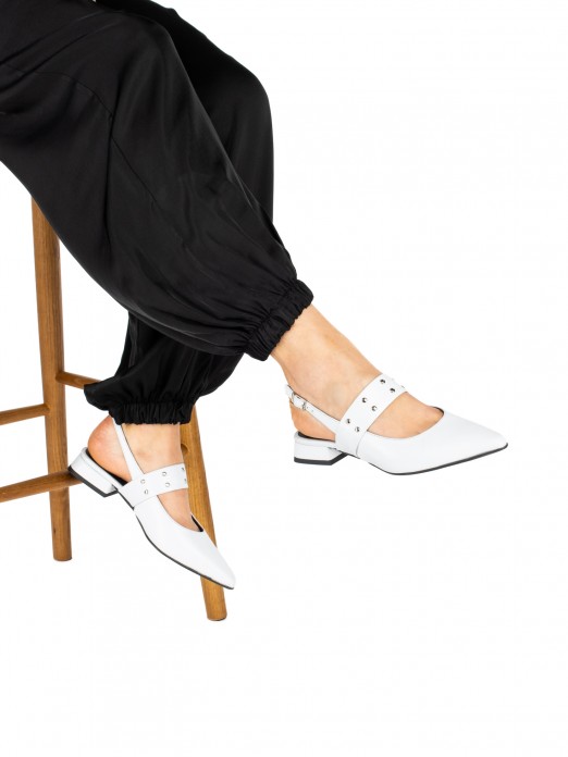 Women’s Leather Shoe with Strap and Studs Women’s Leather Shoe with Strap and Studs