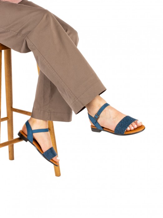 Women’s Flat Braided Leather Sandal Women’s Flat Braided Leather Sandal