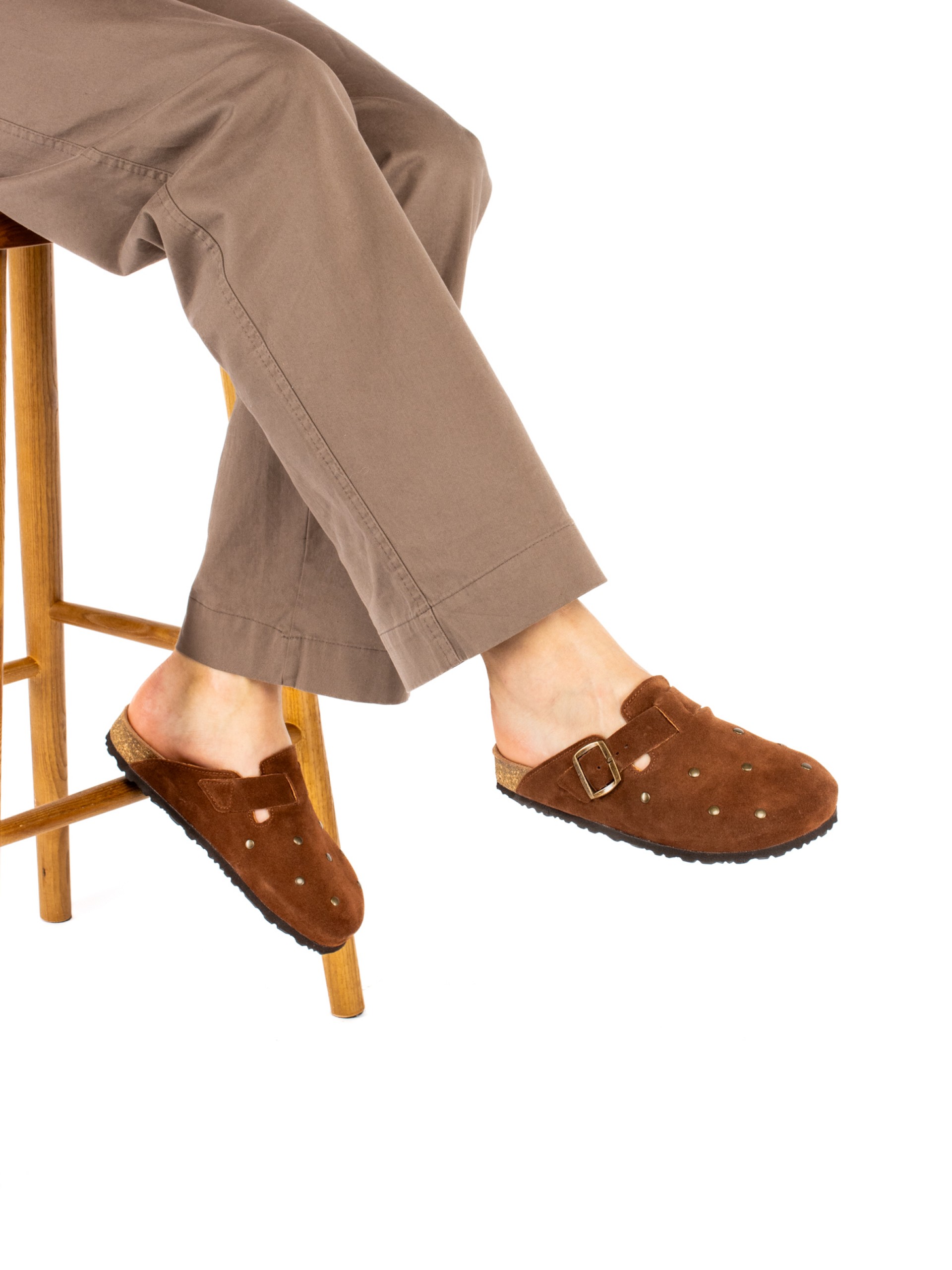 Women’s Bio Suede Clog with Studs