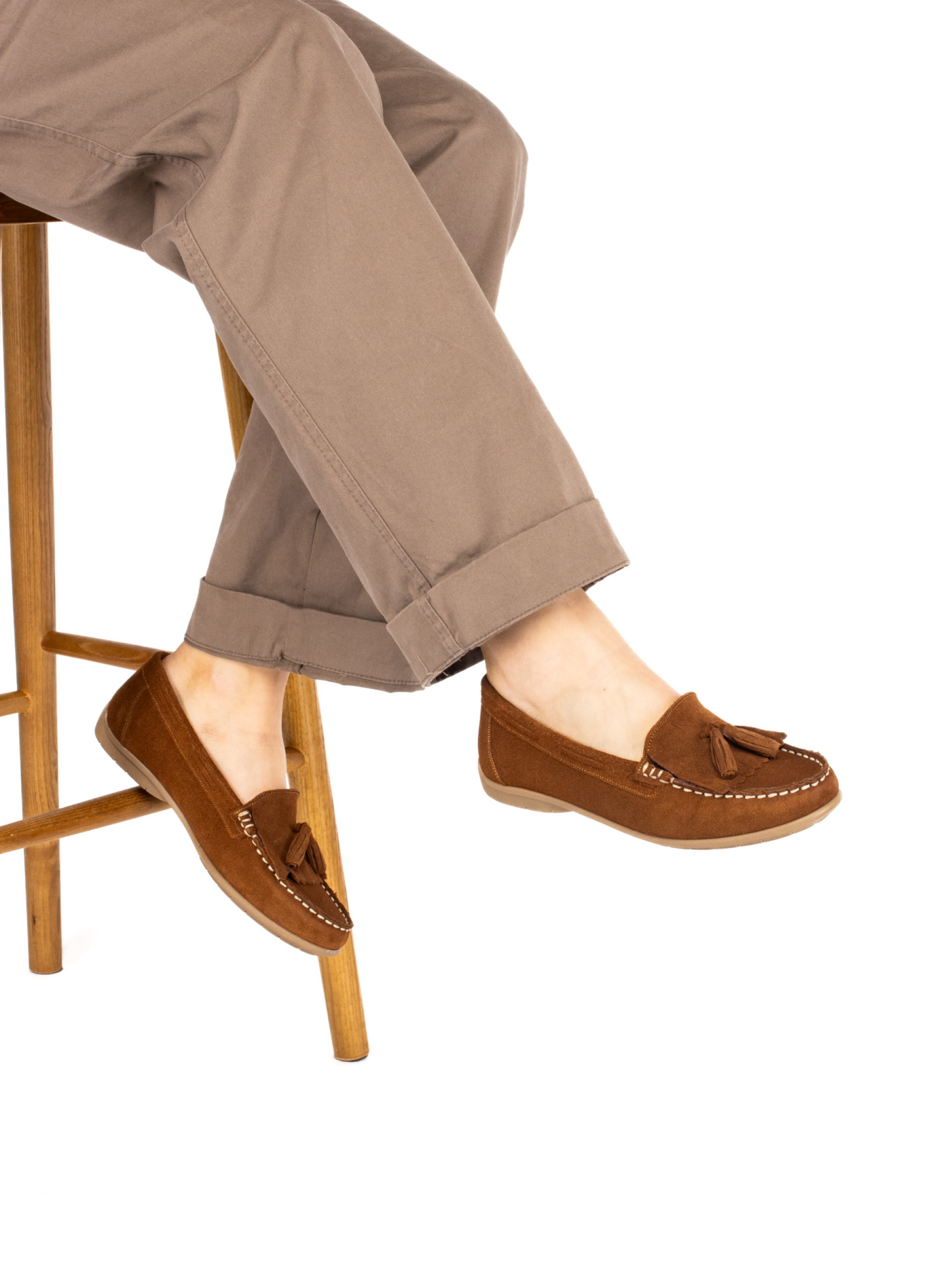 Suede Nautical Moccasins