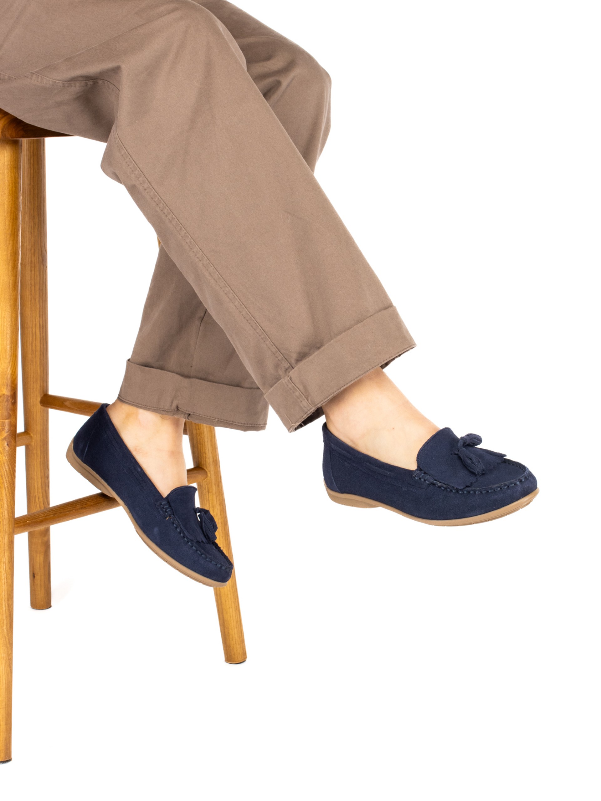 Suede Nautical Moccasins