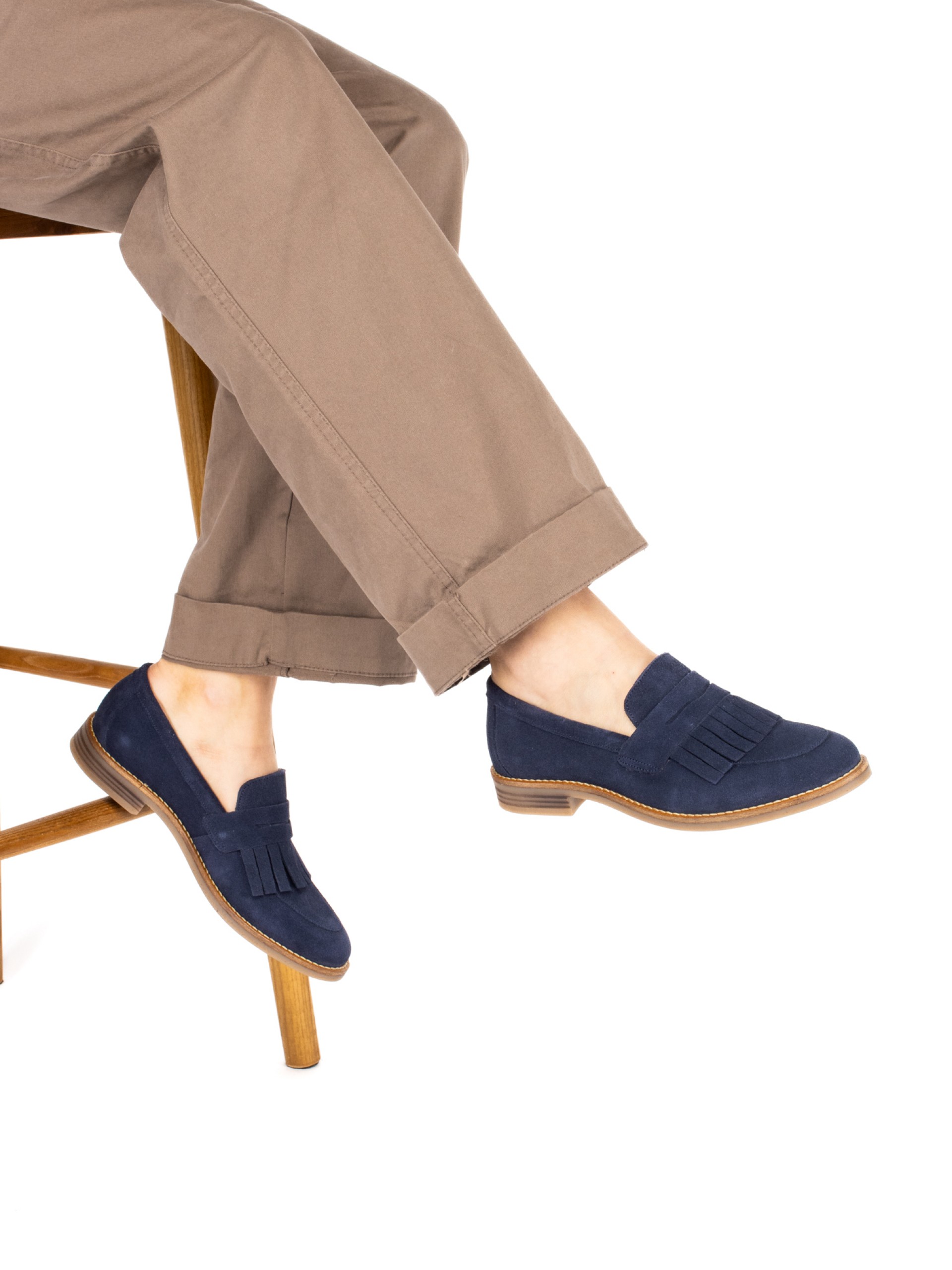 Mocassim de Senhora em Camurça