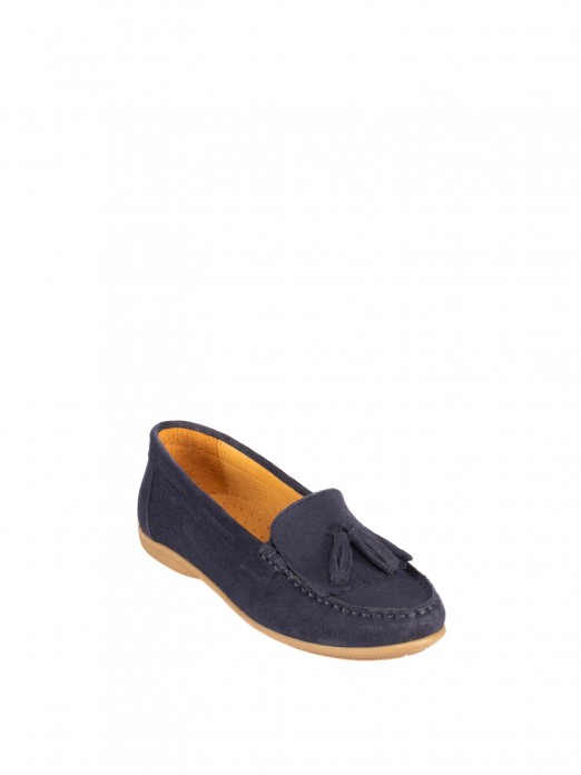 Suede Nautical Moccasins