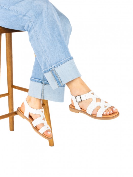 Woven Leather Sandal