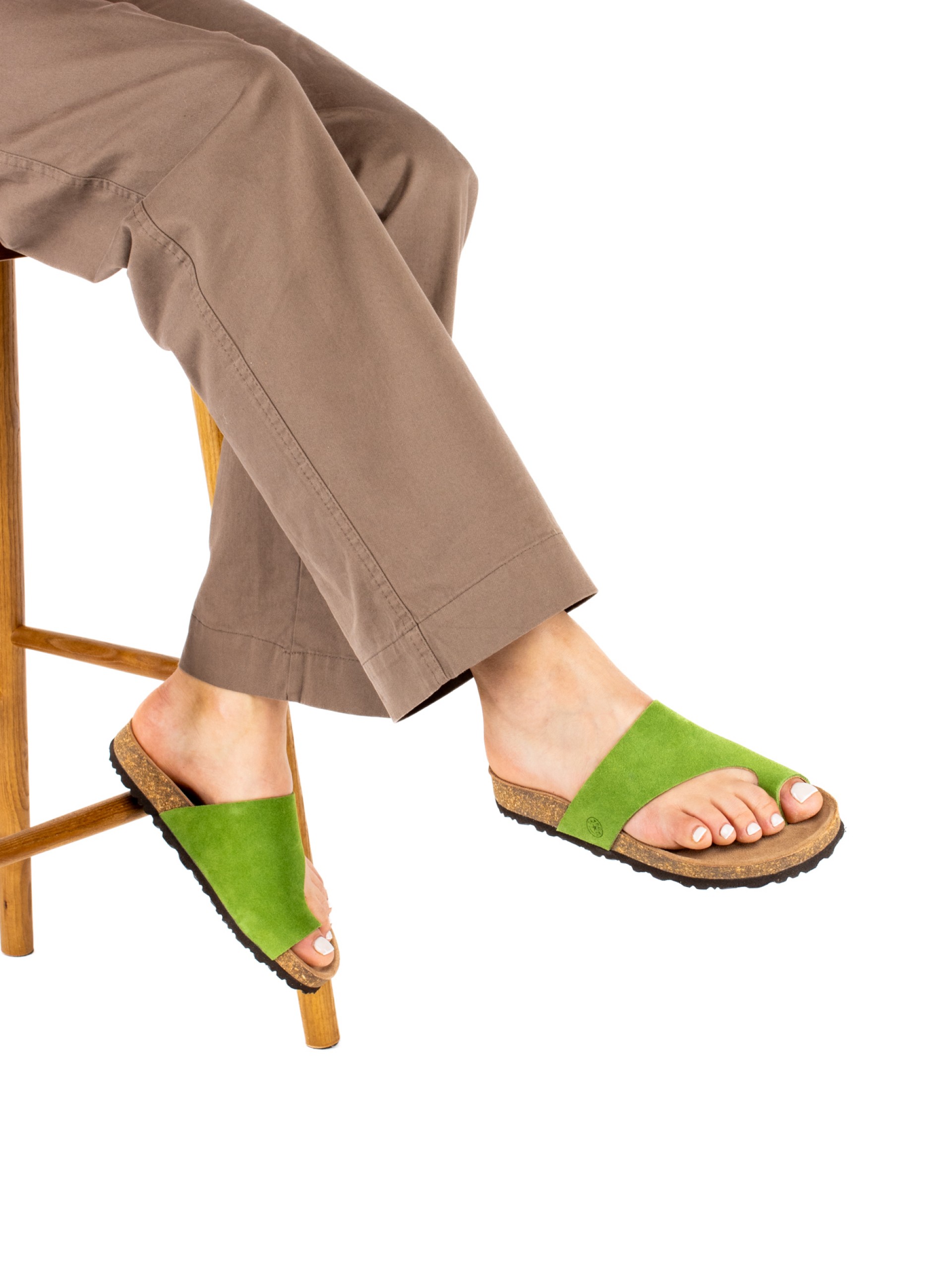 Women’s Bio Toe-Post Leather Sandal