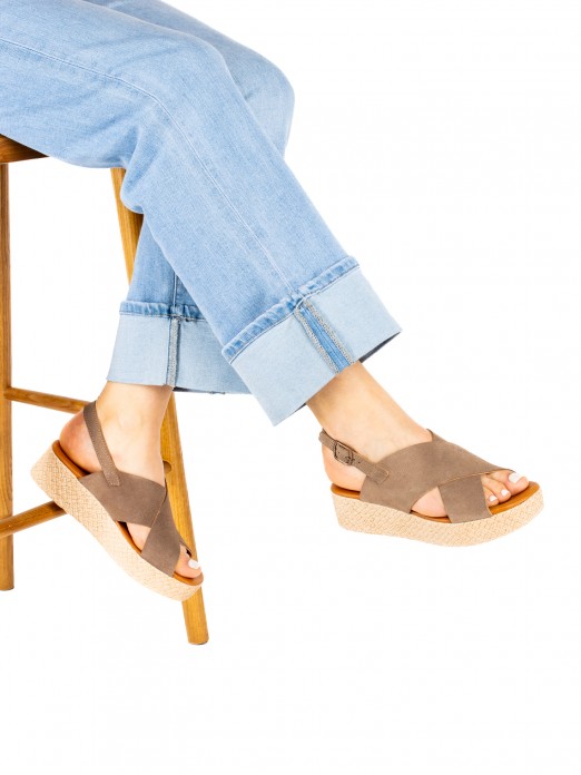 Women’s Suede Wedge Sandal Women’s Suede Wedge Sandal