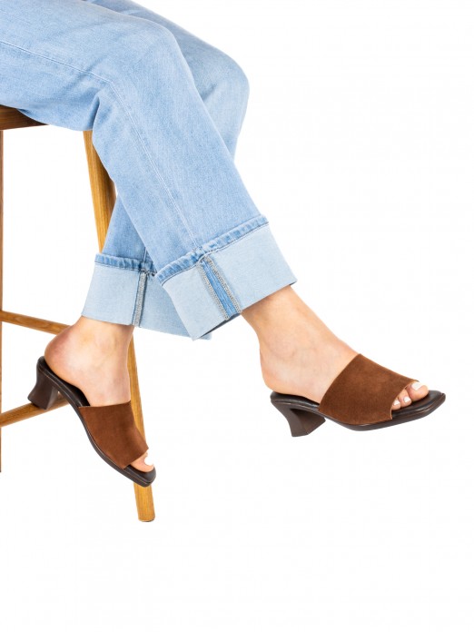 Kitten Heel Suede Mule Kitten Heel Suede Mule