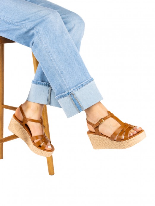 Women’s Suede Jeans Wedge Sandal Women’s Suede Jeans Wedge Sandal