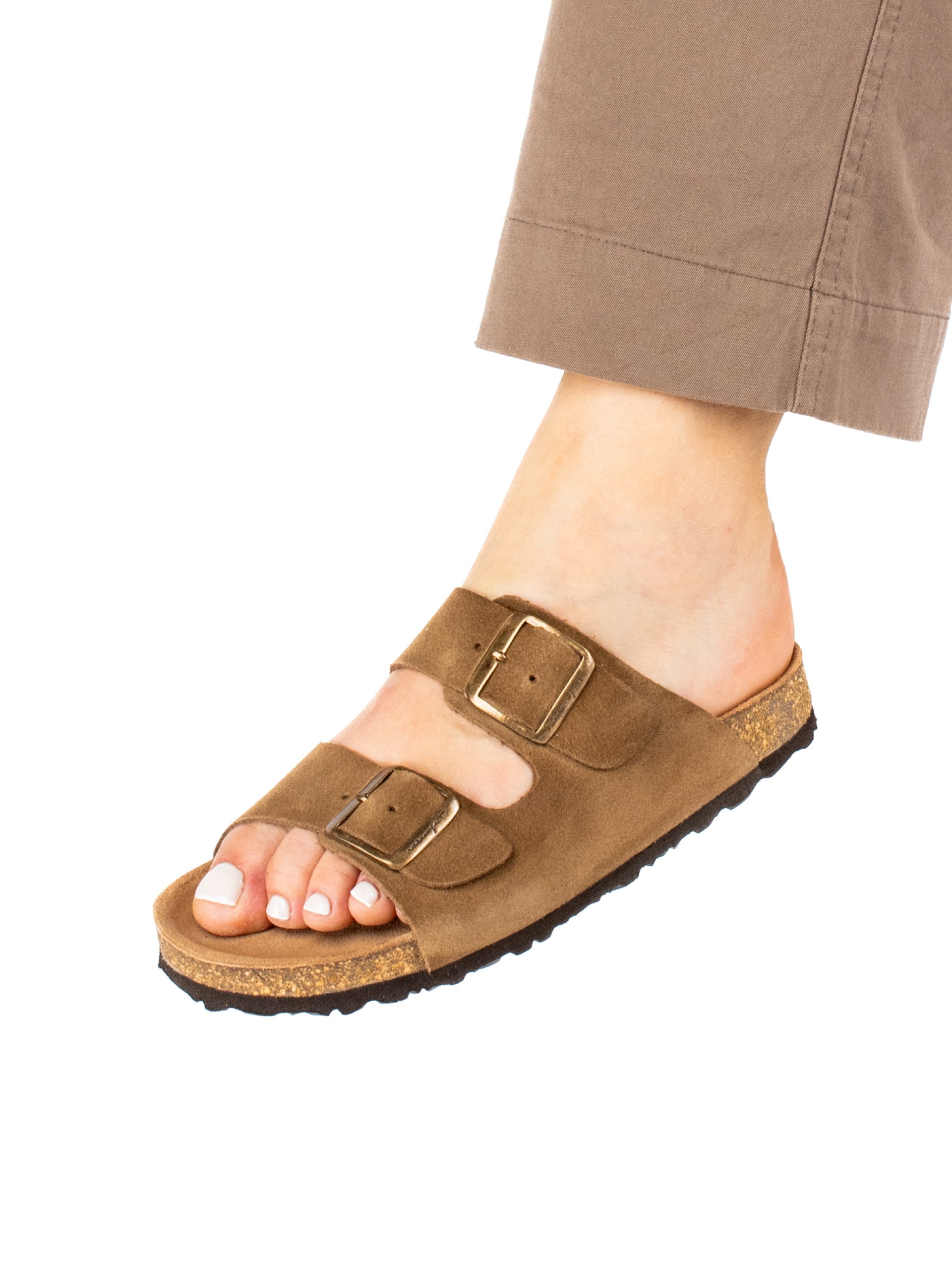 Chinelo Bio em Camurça com Fivelas