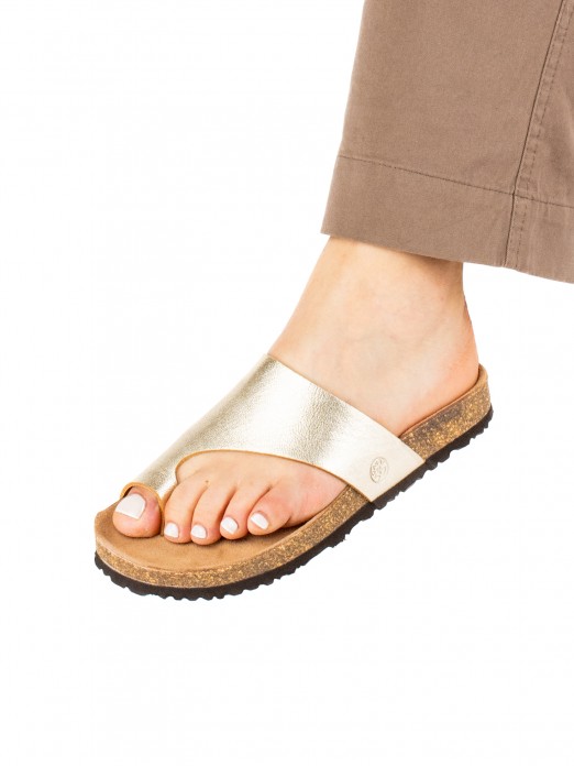 Women’s Bio Toe-Post Laminated Leather Sandal Women’s Bio Toe-Post Laminated Leather Sandal