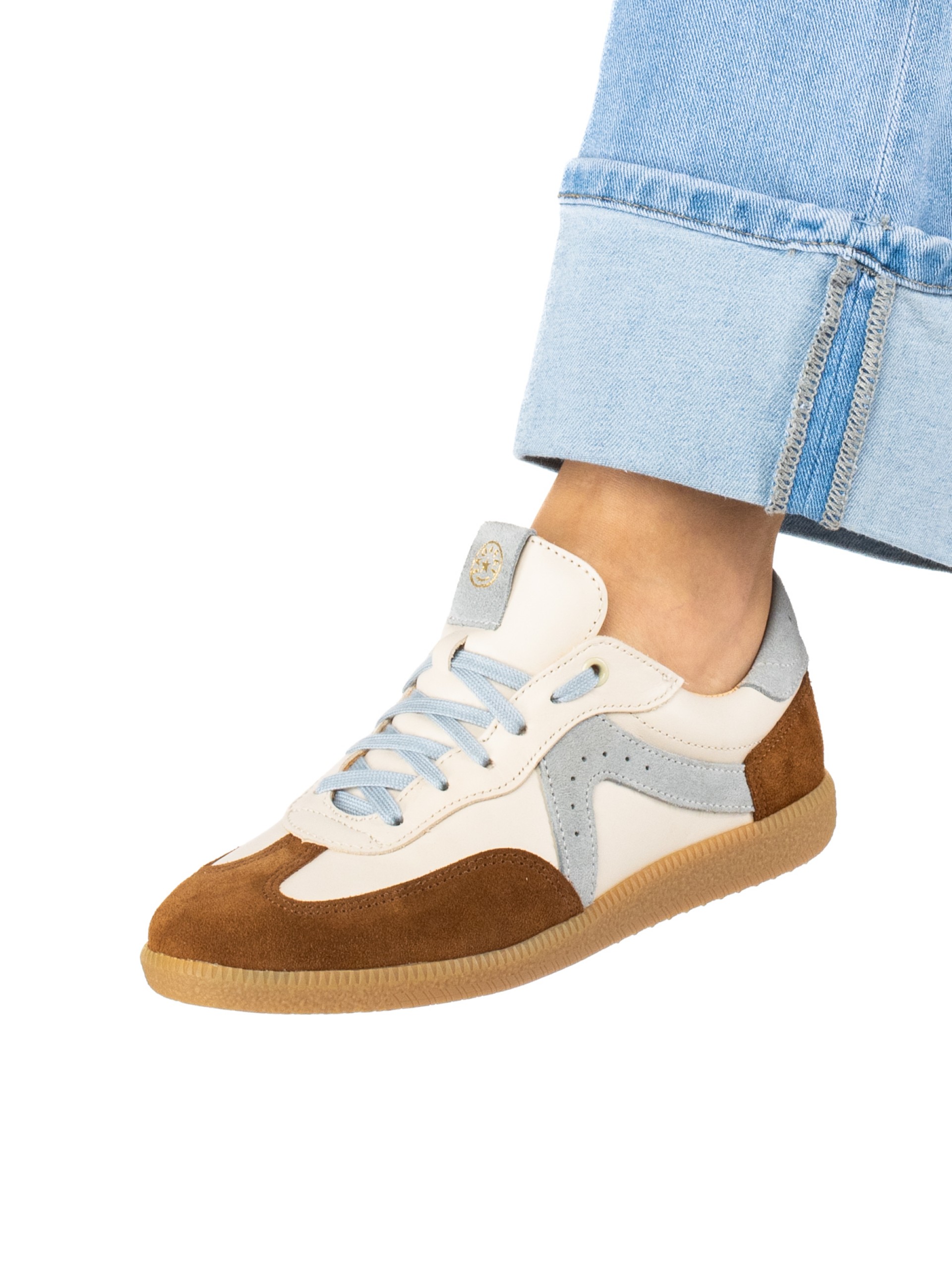 Women’s Multicolour Leather and Suede Sneakers