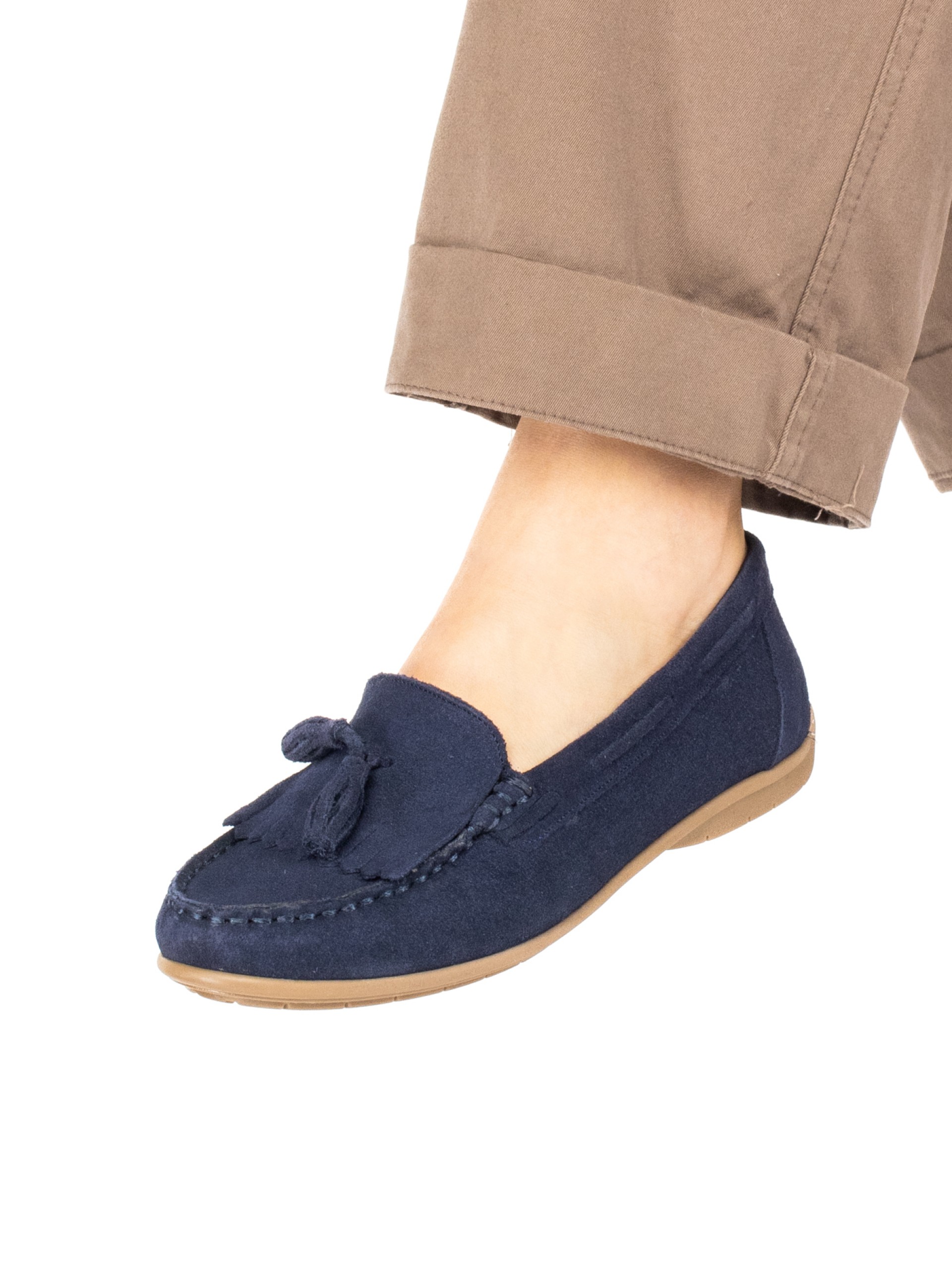 Suede Nautical Moccasins