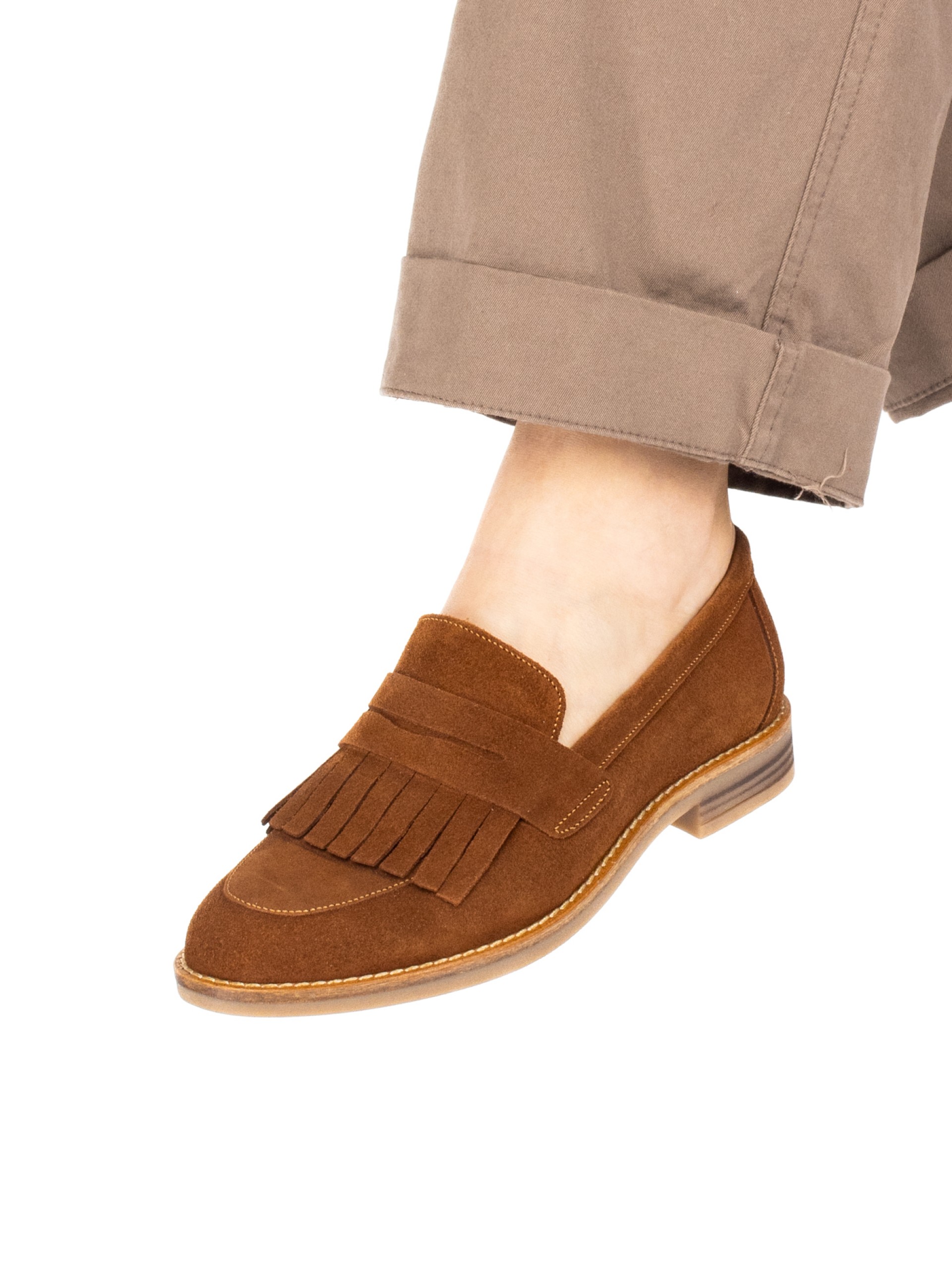Mocassim de Senhora em Camurça