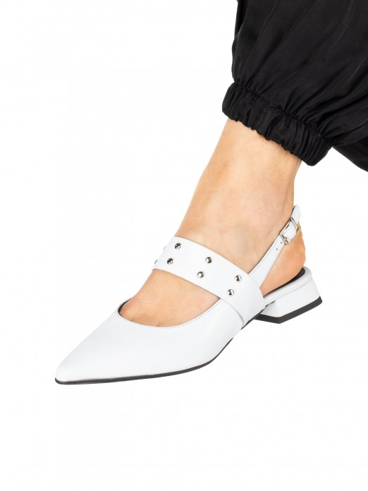 Women’s Leather Shoe with Strap and Studs Women’s Leather Shoe with Strap and Studs