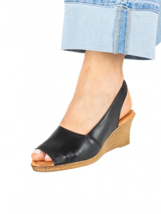 Leather Wedge Sandal Leather Wedge Sandal
