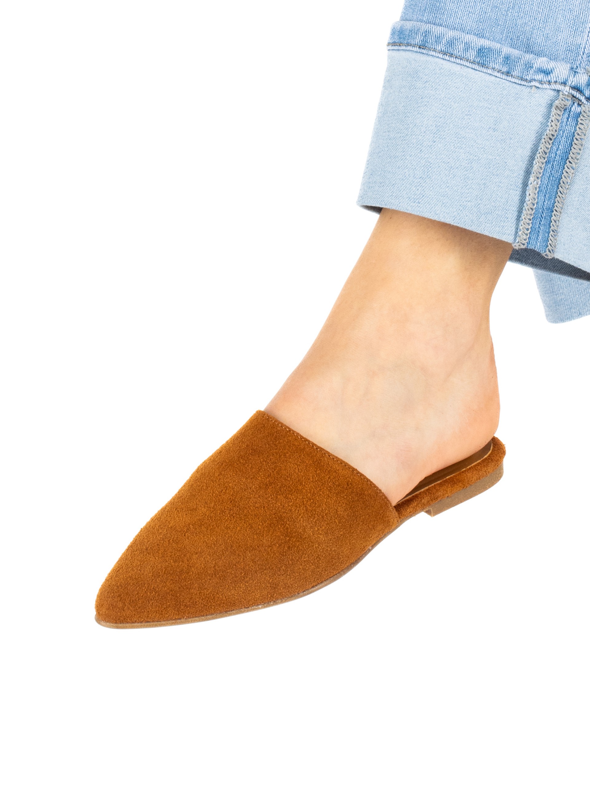 Women’s suede flat mule