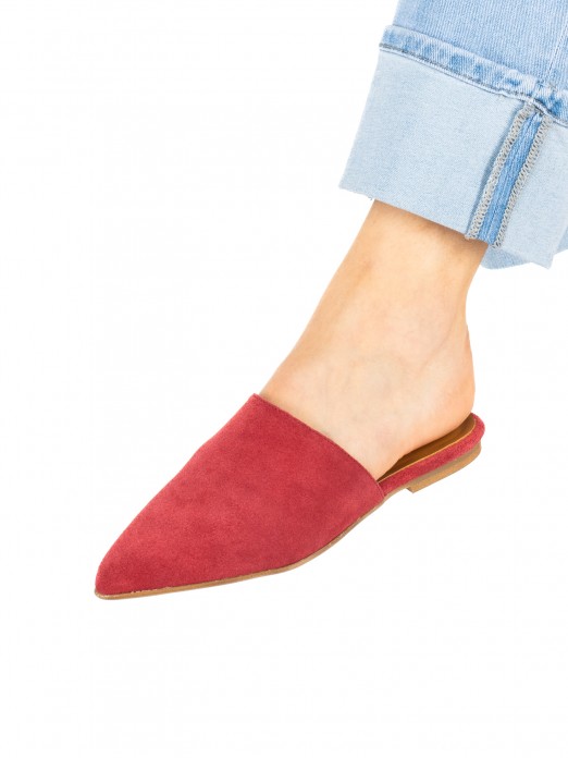 Women’s suede flat mule Women’s suede flat mule