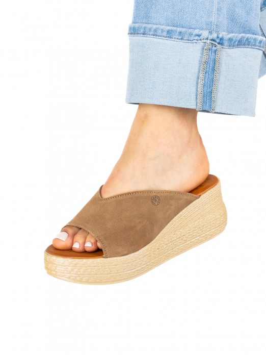 Women’s Suede Wedge Slide Women’s Suede Wedge Slide