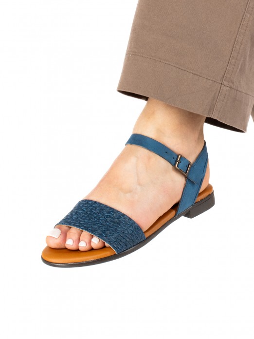 Women’s Flat Braided Leather Sandal Women’s Flat Braided Leather Sandal