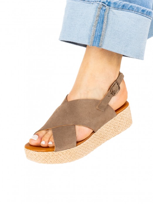 Women’s Suede Wedge Sandal Women’s Suede Wedge Sandal