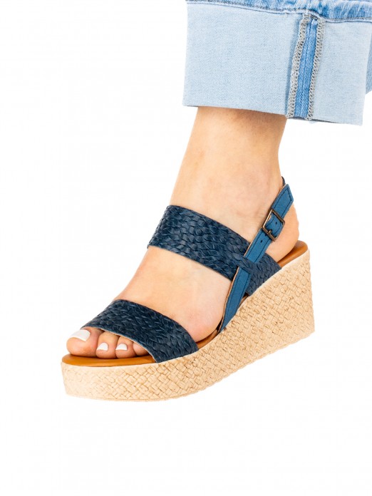 Women’s Braided Leather Wedge Sandal Women’s Braided Leather Wedge Sandal