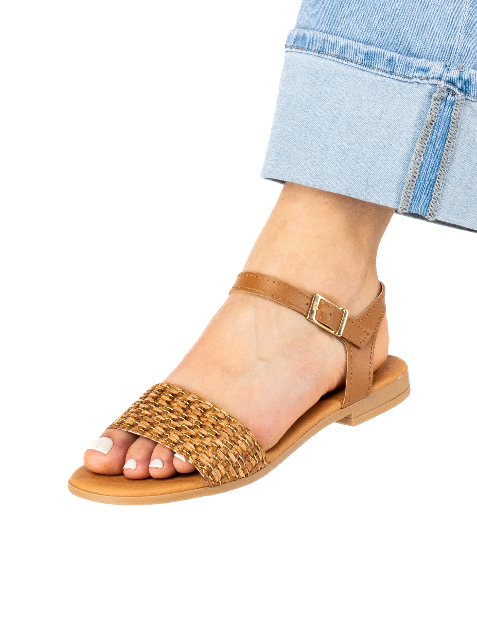 Women’s Flat Raffia Sandal