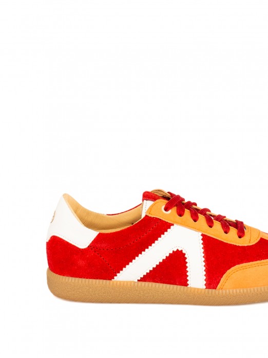 Women’s Suede Sneakers with Leather Details Women’s Suede Sneakers with Leather Details