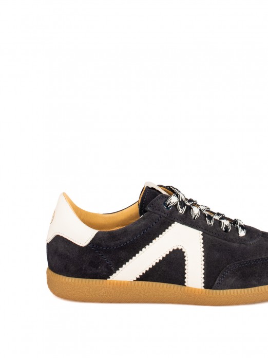 Women’s Suede Sneakers with Leather Details Women’s Suede Sneakers with Leather Details