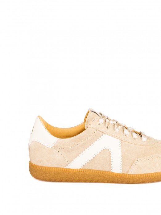 Women’s Suede Sneakers with Leather Details Women’s Suede Sneakers with Leather Details