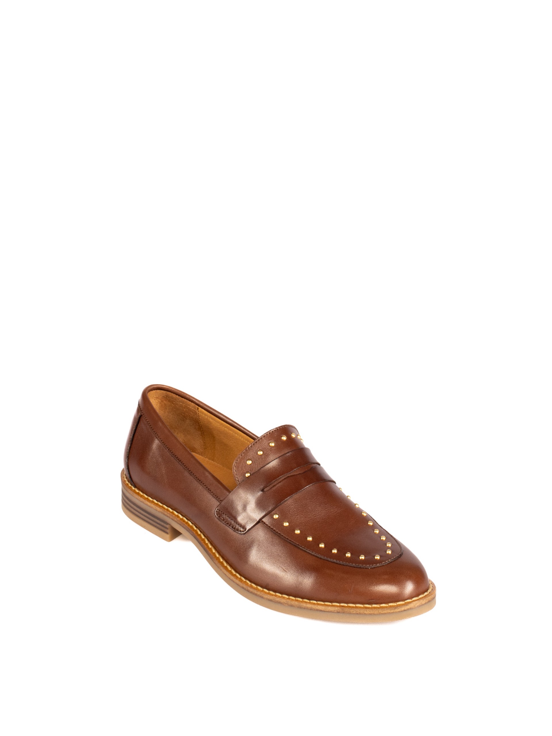 Women’s Leather Loafer with Studs