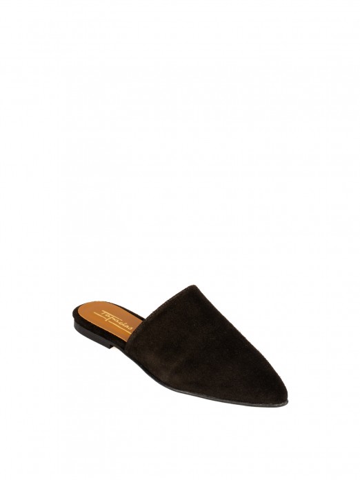 Women’s suede flat mule Women’s suede flat mule
