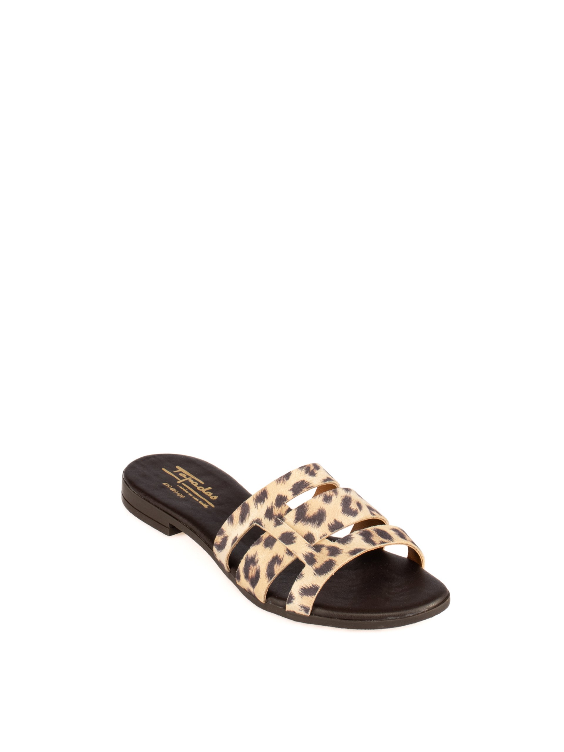 Women’s Metallic Leather Slide