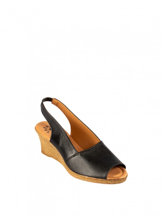 Leather Wedge Sandal Leather Wedge Sandal