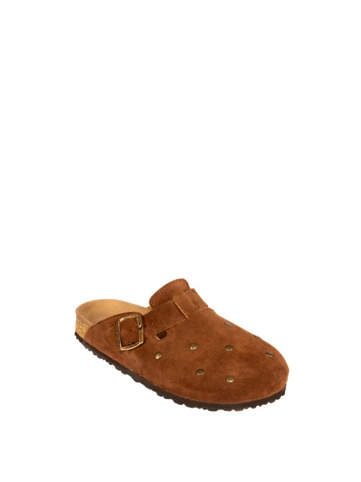 Women’s Bio Suede Clog with Studs Women’s Bio Suede Clog with Studs