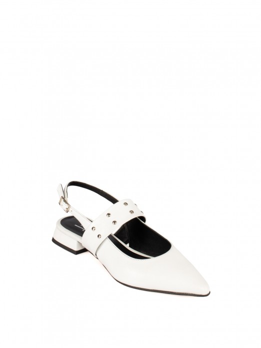 Women’s Leather Shoe with Strap and Studs Women’s Leather Shoe with Strap and Studs