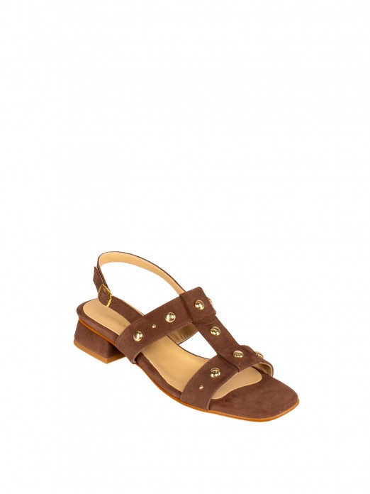 Women’s Suede Sandal with Studs Women’s Suede Sandal with Studs