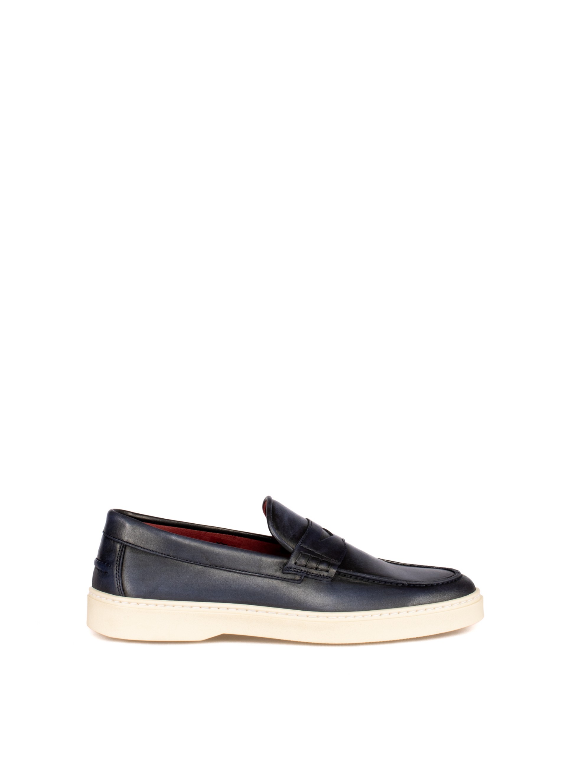Men’s Leather Loafer with Rubber Sole