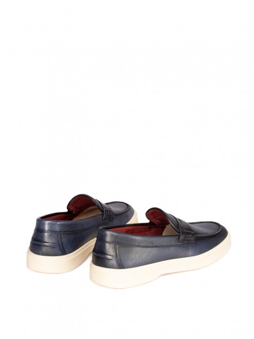 Men’s Leather Loafer with Rubber Sole Men’s Leather Loafer with Rubber Sole