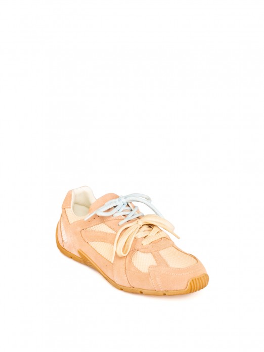 Women’s Suede and Mesh Sneaker Women’s Suede and Mesh Sneaker