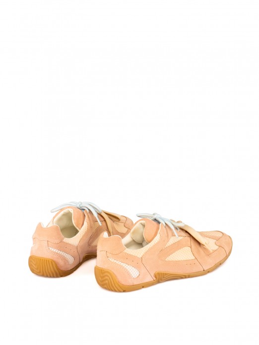 Women’s Suede and Mesh Sneaker Women’s Suede and Mesh Sneaker