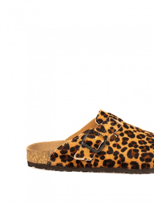 Clog Bio de Senhora em Pêlo Animal Print Clog Bio de Senhora em Pêlo Animal Print
