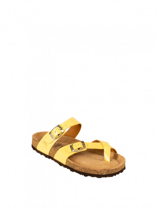 Women’s Bio Patent Slide Sandal with Straps Women’s Bio Patent Slide Sandal with Straps