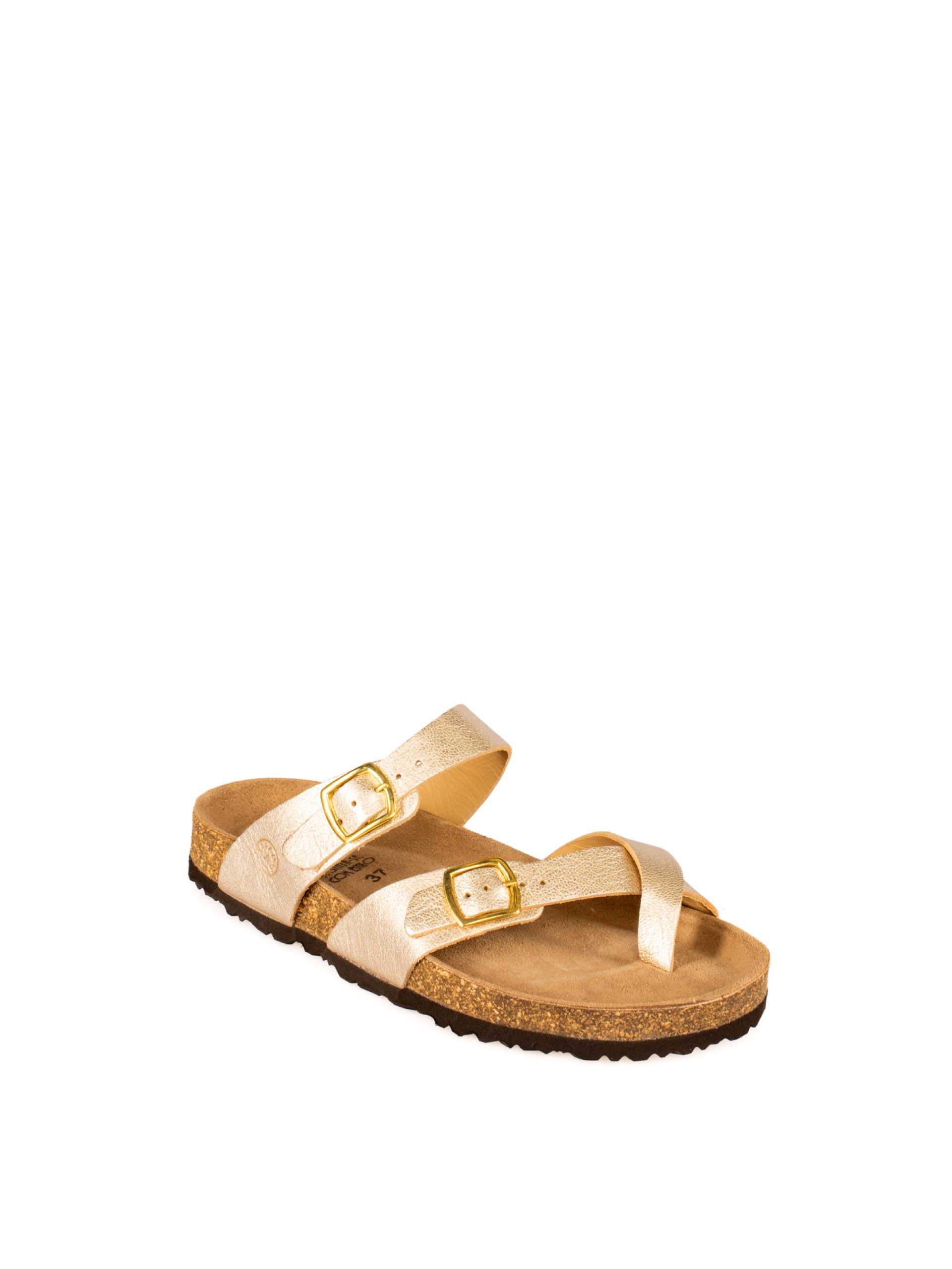 Women’s Bio Laminated Leather Slide Sandal
