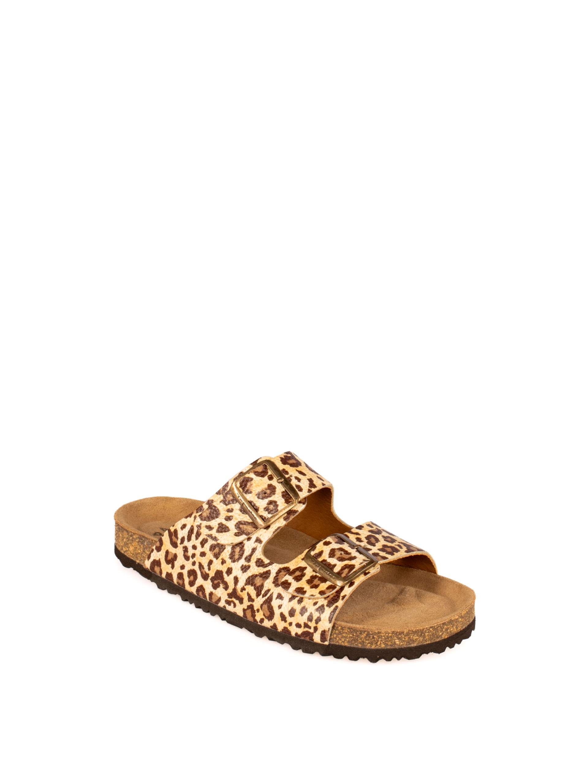 Women’s Bio Animal Print Laminated Leather Slide
