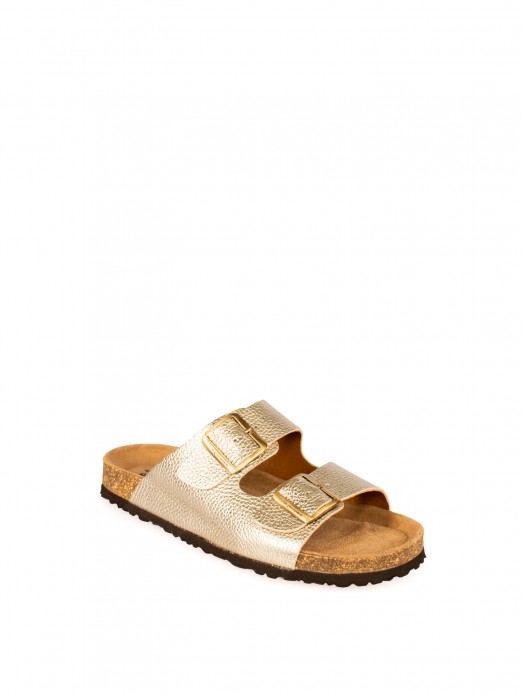 Women�s Bio Laminated Leather Slide Sandal