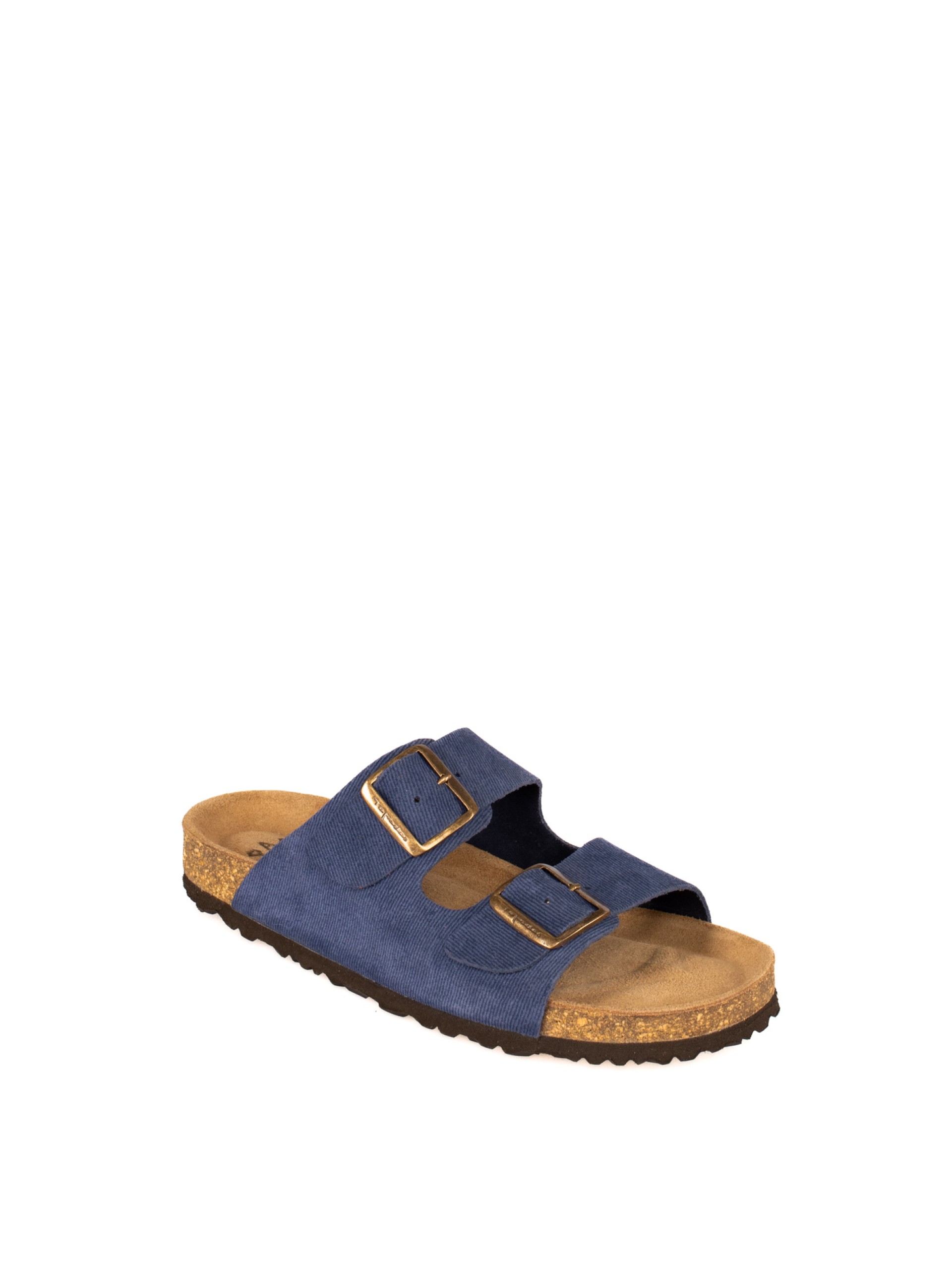 Women’s Bio Suede Jeans Slide Sandal with Buckles