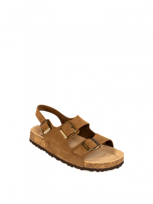 Women’s Bio Suede Sandal with Adjustable Buckles Women’s Bio Suede Sandal with Adjustable Buckles