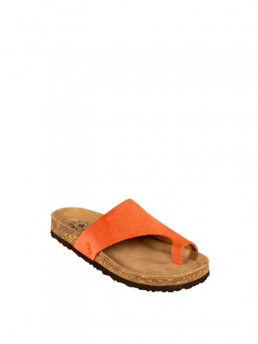 Women�s Bio Toe-Post Leather Sandal