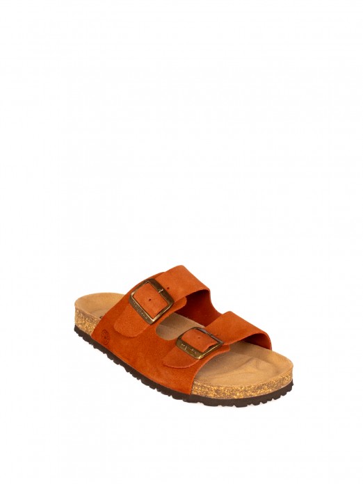 Chinelo Bio em Camurça com Fivelas Chinelo Bio em Camurça com Fivelas
