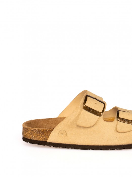 Women’s Bio Suede Slide Sandal with Buckles Women’s Bio Suede Slide Sandal with Buckles